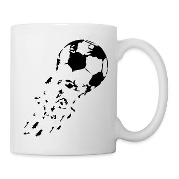 Soccer Fussball - Tasse - Weiß - Rechts