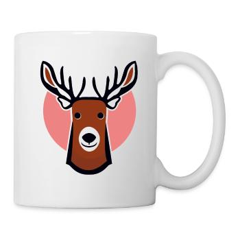 Papa renne - Mug blanc - blanc - Droite