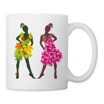Summer and autumn girls - Mug - white - Right