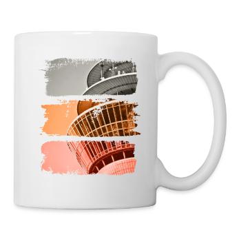 Dusseldorf Vintage Retro Allemagne City Skyline - Mug blanc - blanc - Droite
