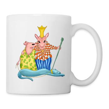la reine et le roi souris - Mug blanc - blanc - Droite