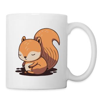 Eichhoernchen Squrirrel Comic Cute Kawaii 1 - Tasse - Weiß - Rechts