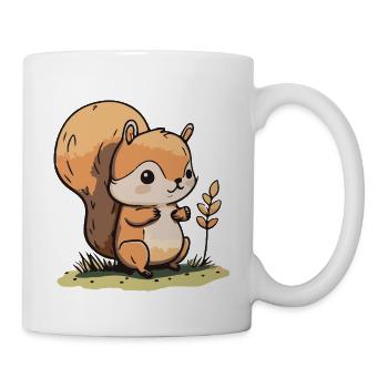 Eichhoernchen Squrirrel Comic Cute Kawaii 3 - Tasse - Weiß - Rechts