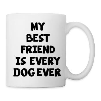 Hund Dog - Tasse - Weiß - Rechts