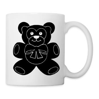 Teddybär - Tasse - Weiß - Rechts