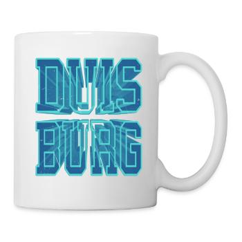 Duisburg Deutschland Stadt 3D Schrift Skyline - Tasse - Weiß - Rechts