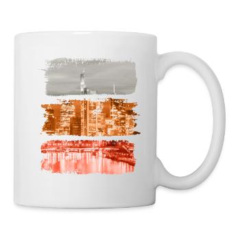 Frankfurt Vintage Retro Germany City Skyline - Mug - white - Right