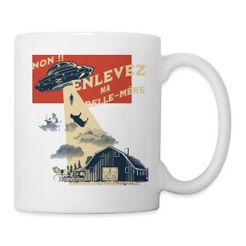 NON !! Enlevez ma belle mère !! - Mug blanc - blanc - Droite