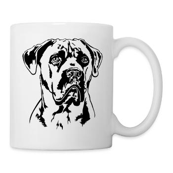 CANE CORSO Hunde Portrait Hund Wilsigns - Tasse - Weiß - Rechts