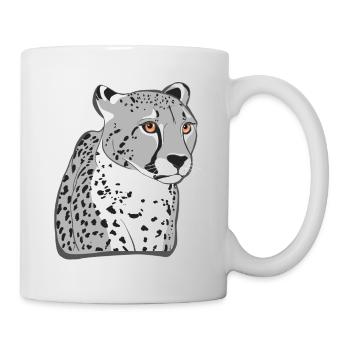 Guépard - Mug blanc - blanc - Droite