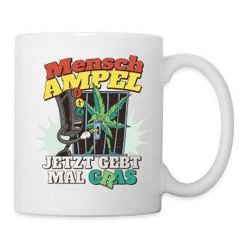 Ampel legalisiert Hanf - Tasse - Weiß - Rechts