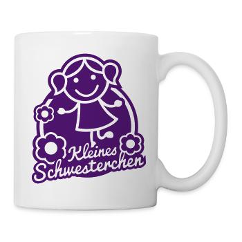 Kleines Schwesterchen (Emblem) - Tasse - Weiß - Rechts