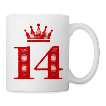 14 Couronne numérique - Mug blanc - blanc - Droite