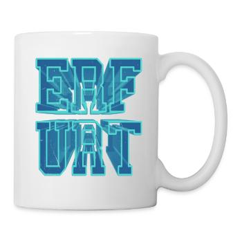 Erfurt Deutschland Stadt 3D Schrift Skyline - Tasse - Weiß - Rechts