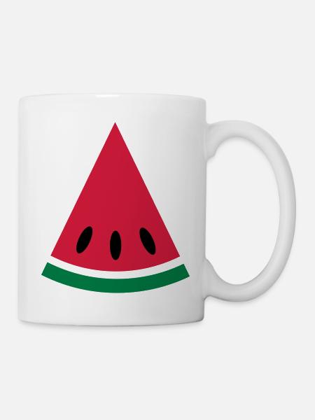 Melone - Tasse - Weiß
