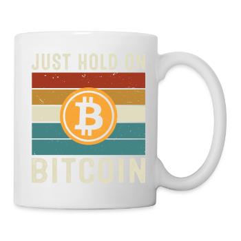 Just Hold on Bitcoin - Mug - white - Right