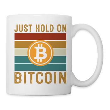 Just Hold on Bitcoin - Mug - white - Right
