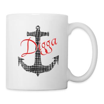 Digga Anker - Tasse - Weiß - Rechts