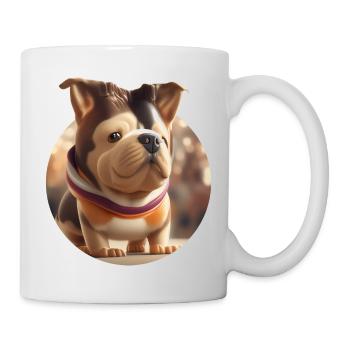 Süßer Kugelhund - Tasse - Weiß - Rechts