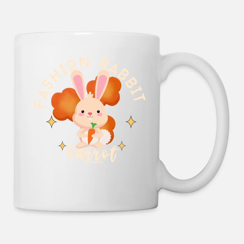 Fashion Rabbit - Mug - white