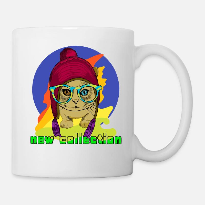 Katzenkollektion - Tasse - Weiß
