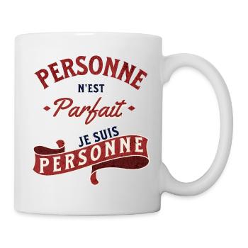 No one is perfect, I am nobody - Mug - white - Right