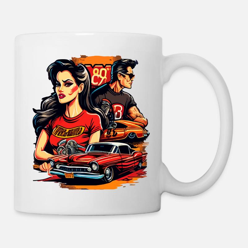VALEEWEAR - Ein brutales Paar im Retro-Stil - Tasse - Weiß