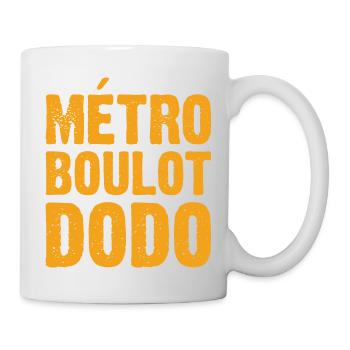Métro Boulot Dodo - Mug blanc - blanc - Droite