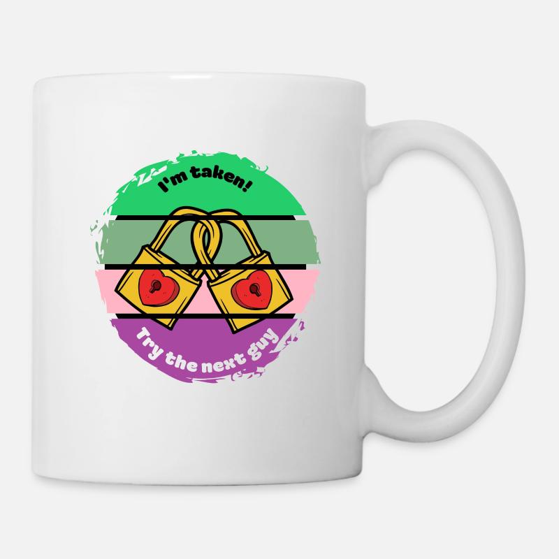 Je suis pris essayer le prochain gars - Mug blanc - blanc