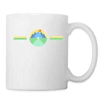 Gravel, VTT, passion vélo, cycliste - Mug blanc - blanc - Droite