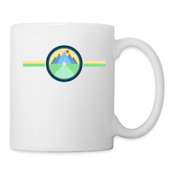 Gravel, VTT, passion vélo, cycliste - Mug blanc - blanc - Droite
