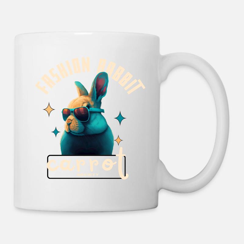 Fashion Rabbit - Mug - white