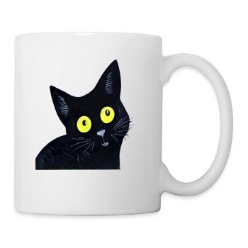 CHAT MIGNON - Mug blanc - blanc - Droite