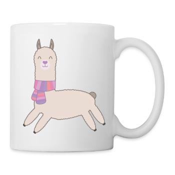 cute alpaca - Mug - white - Right