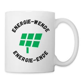 Energiewende Energieende - Tasse - Weiß - Rechts