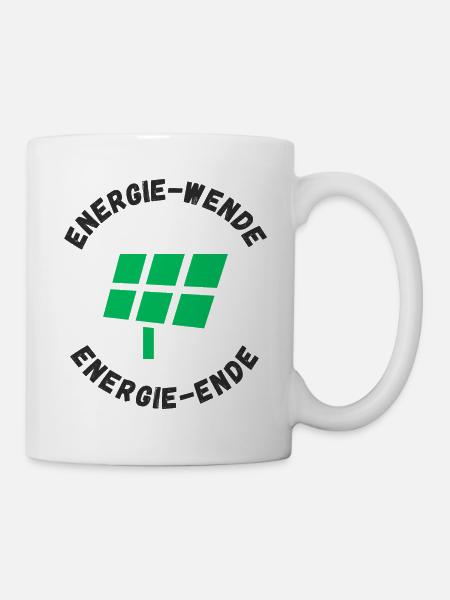 Energiewende Energieende - Tasse - Weiß