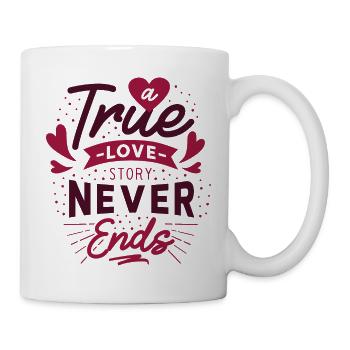 True love never ends - Mug - white - Right