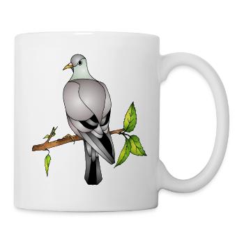 Oiseau - Mug blanc - blanc - Droite