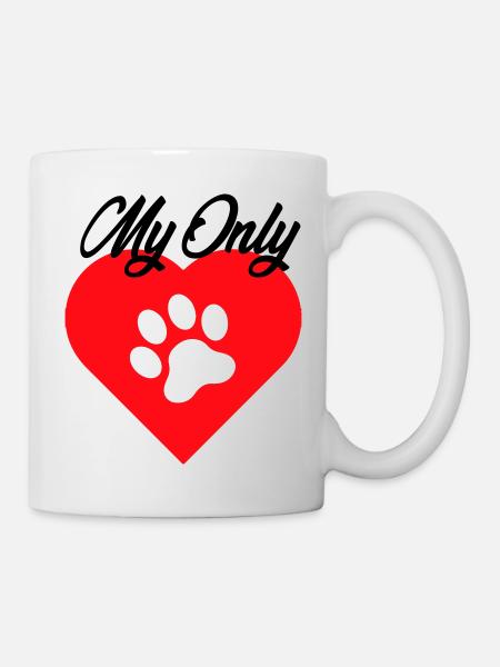 MY ONLY LOVE DOG PET 2 1 - Mug - white