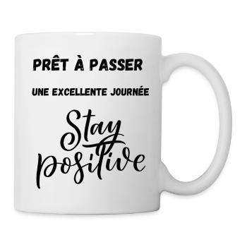 Positive T-shirt - Mug blanc - blanc - Droite