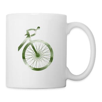Gravel, VTT, passion vélo, cycliste - Mug blanc - blanc - Droite