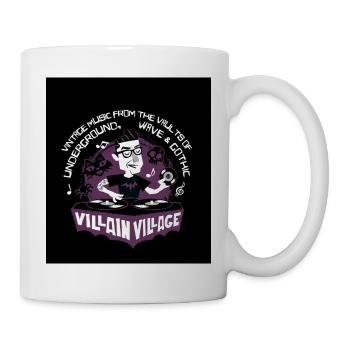 villains village logo Bat - Tasse - Weiß - Rechts