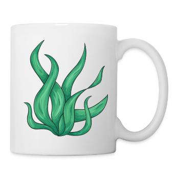 Wavy green plant - Mug - white - Right