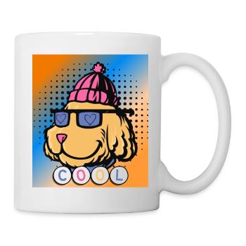 Cooler Hund. Haustiere - Tasse - Weiß - Rechts
