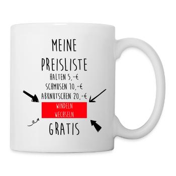 Baby Preise - Tasse - Weiß - Rechts