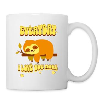 EVERYDAY I LOVE YOU MORE. - Mug - white - Right