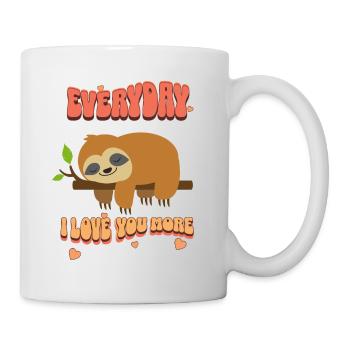 EVERYDAY I LOVE YOU MORE. - Mug - white - Right