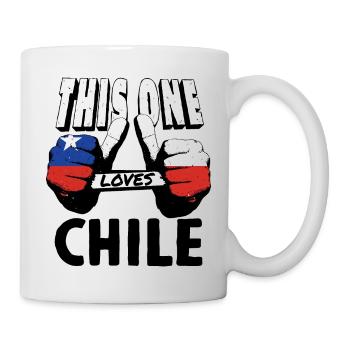 Chili Drapeau Amérique du Sud Drapeau chilien Vintage - Mug blanc - blanc - Droite
