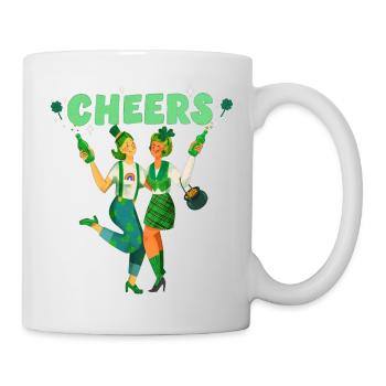 Prost. Fröhlichen St Patrick Tag! - Tasse - Weiß - Rechts
