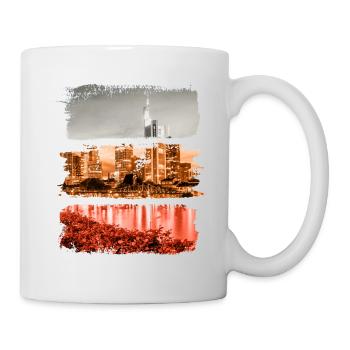 Frankfurt Vintage Retro Germany City Skyline - Mug - white - Right